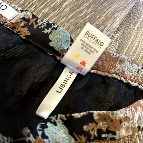Buffalo David Bitton Lisinda Pleated Mini Skirt Sz Medium Boho Floral Print EUC - Picture 4 of 11